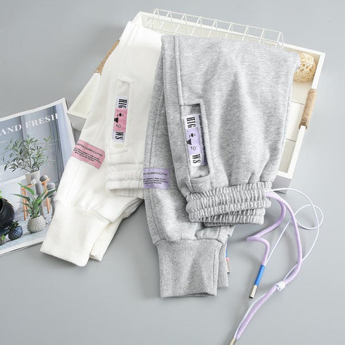 Girls' Spring and Autumn Fashion Sports Pants